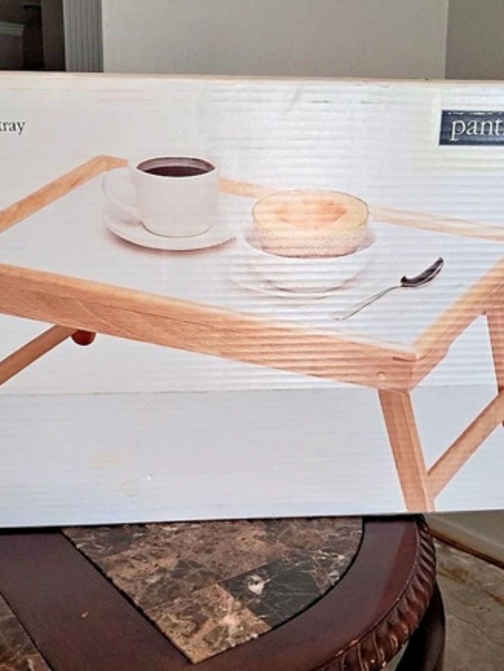 pantryware flip-top bed tray Wooden
